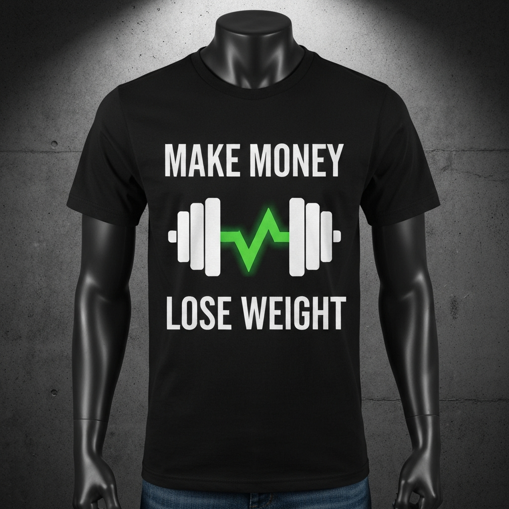 Make Money Lose Weight tee — Heavy Returns